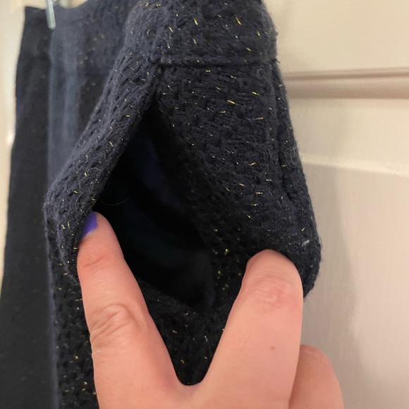 Navy wool pencil skirt - Picture 3 of 3